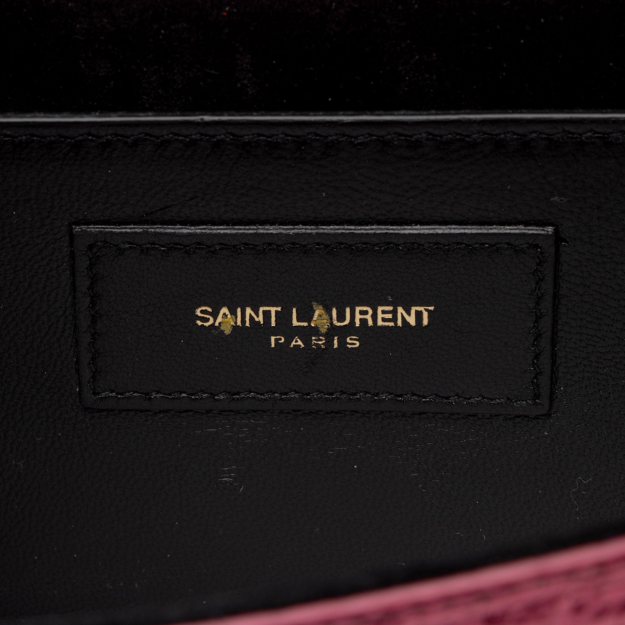 Saint Laurent Metallic Leather Monogram Kate Clutch (SHF-LgZdJZ)