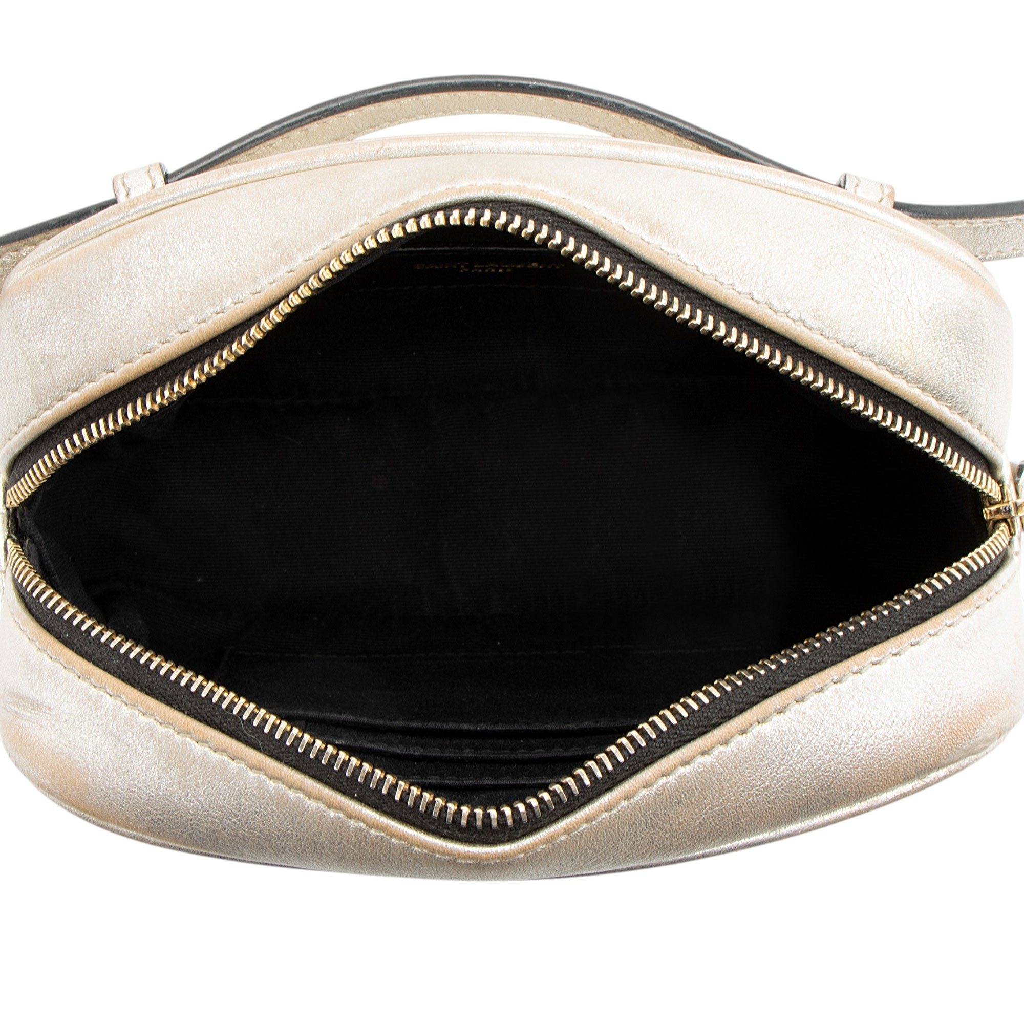 Saint Laurent Metallic Matelasse Calfskin Monogram Small Belt Bag