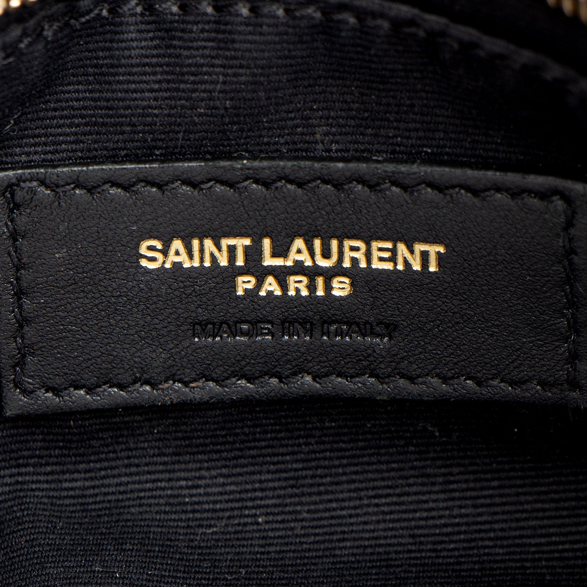 Saint Laurent Metallic Matelasse Calfskin Monogram Small Belt Bag