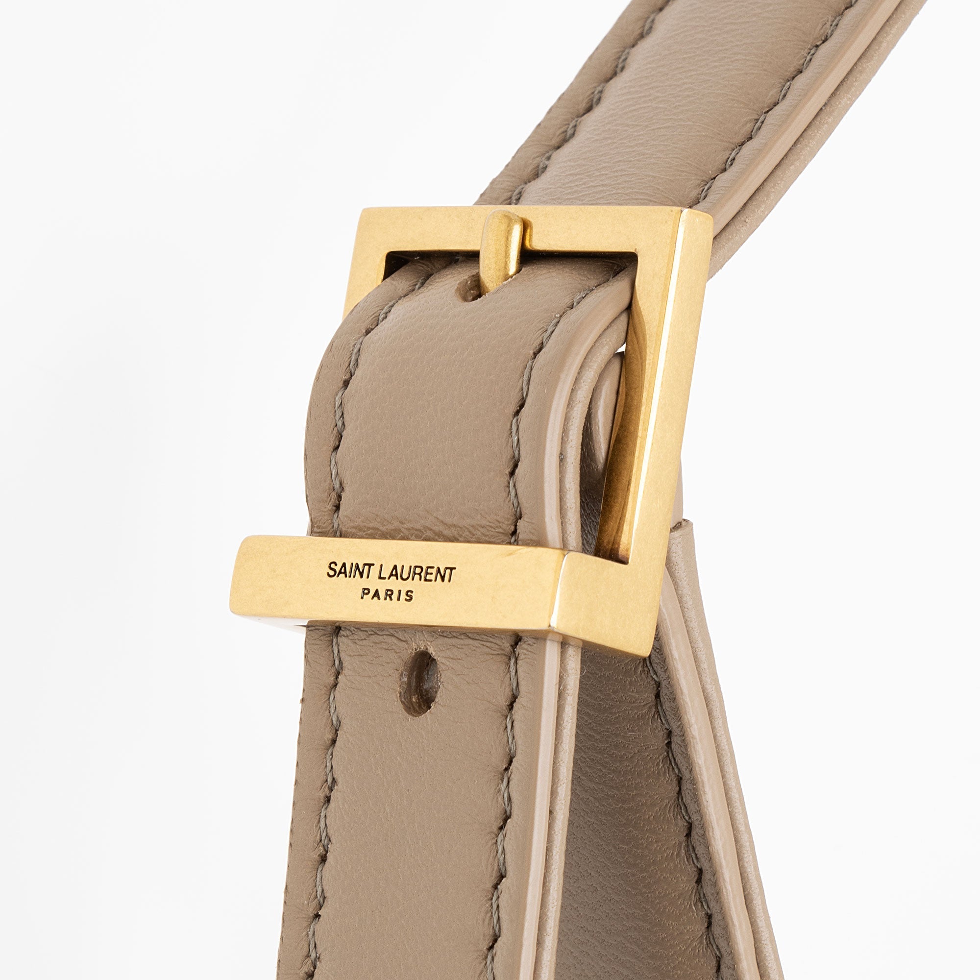 Saint Laurent Metallic Quilted Satin Monogram Le 57 Hobo