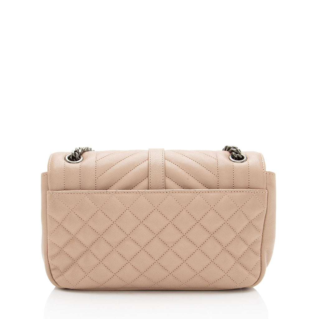 Saint Laurent Mixed Matelasse Calfskin Monogram Soft Medium Shoulder Bag