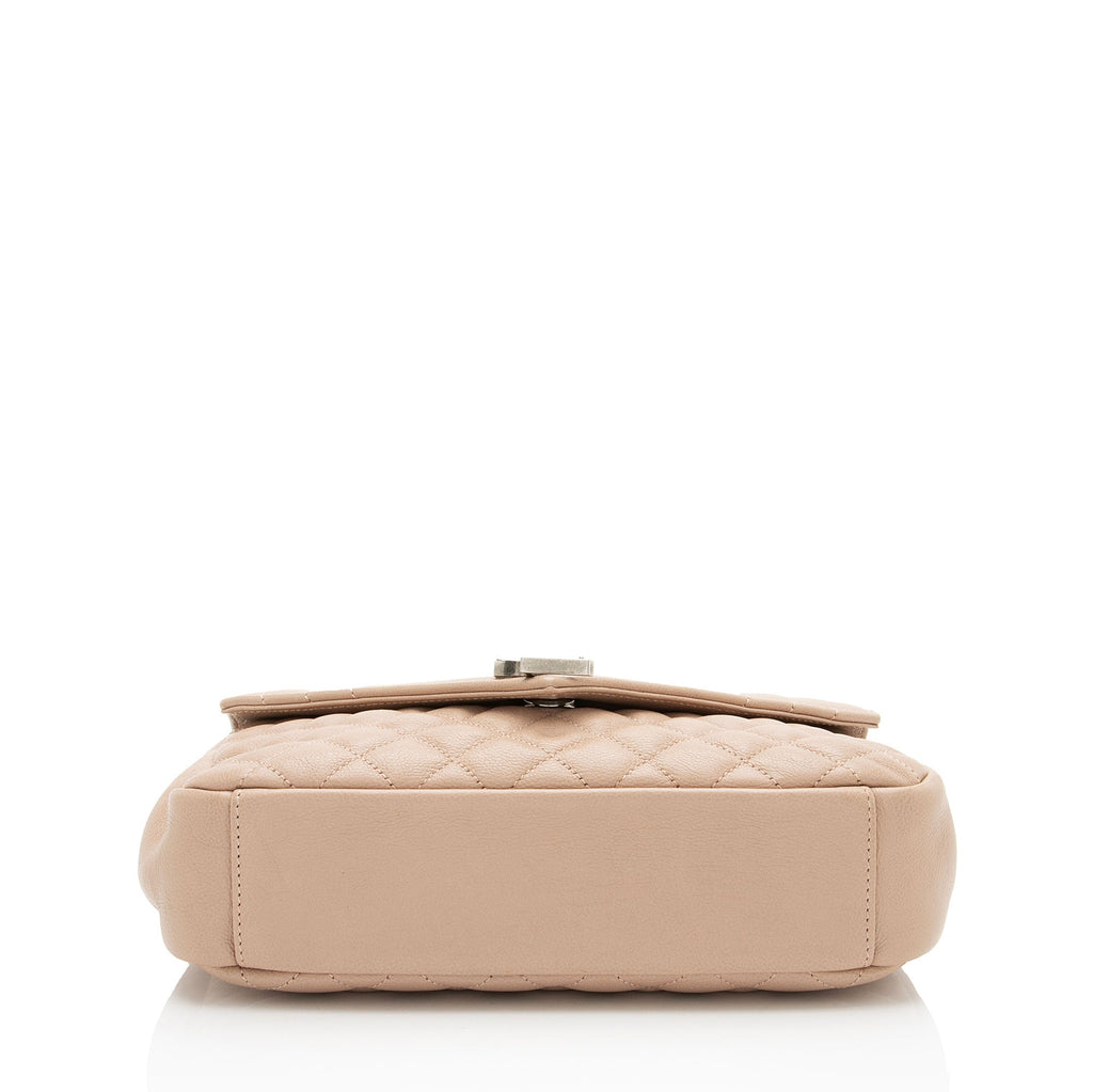Saint Laurent Mixed Matelasse Calfskin Monogram Soft Medium Shoulder Bag