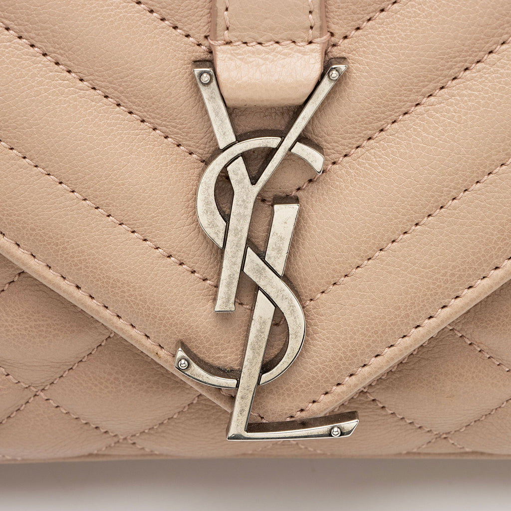 Saint Laurent Mixed Matelasse Calfskin Monogram Soft Medium Shoulder Bag