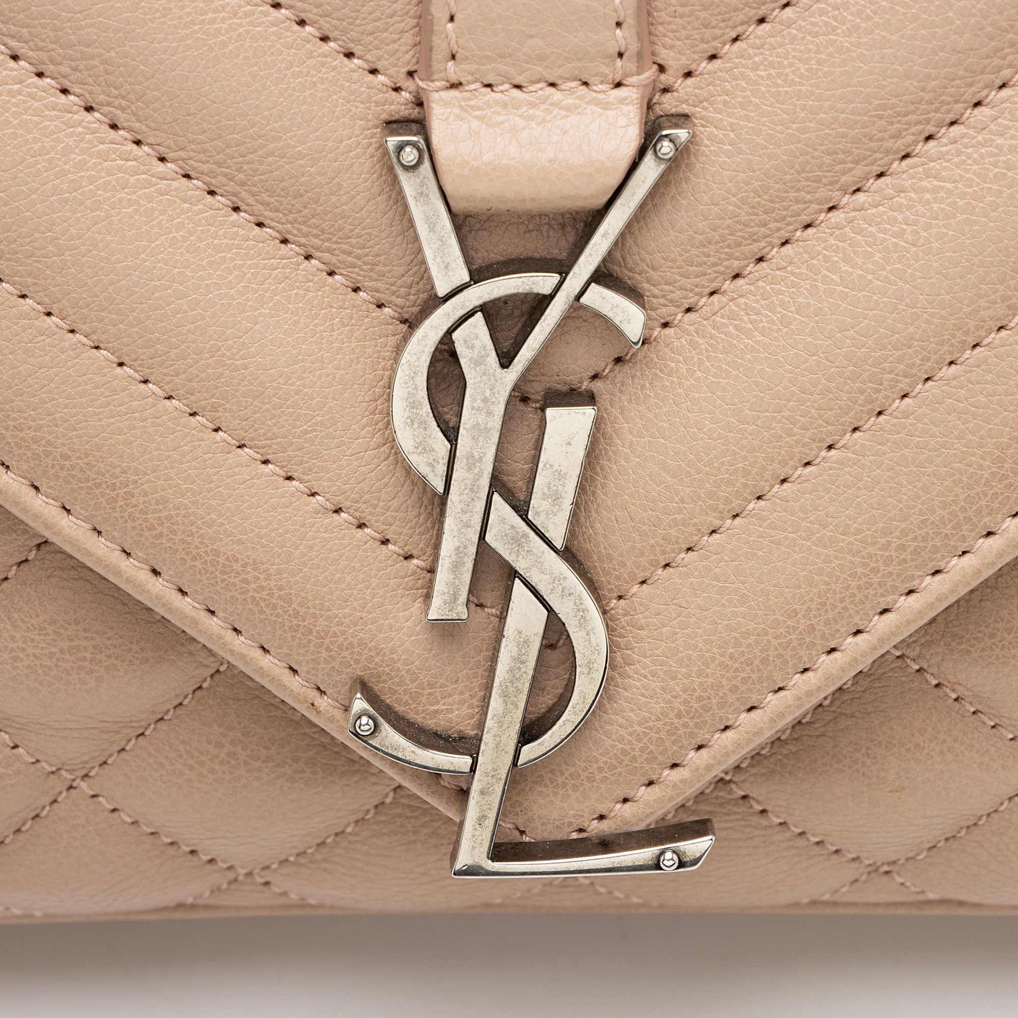 Saint Laurent Mixed Matelasse Calfskin Monogram Soft Medium Shoulder Bag