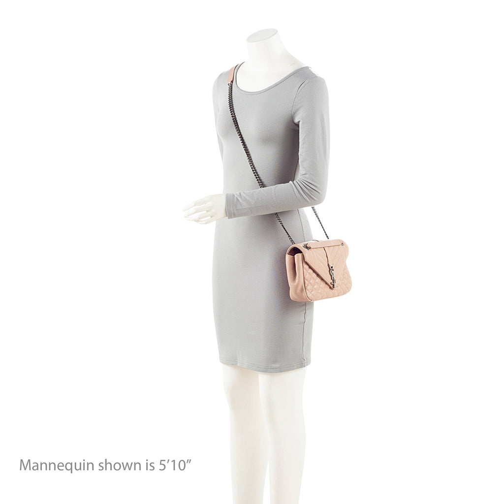 Saint Laurent Mixed Matelasse Calfskin Monogram Soft Medium Shoulder Bag