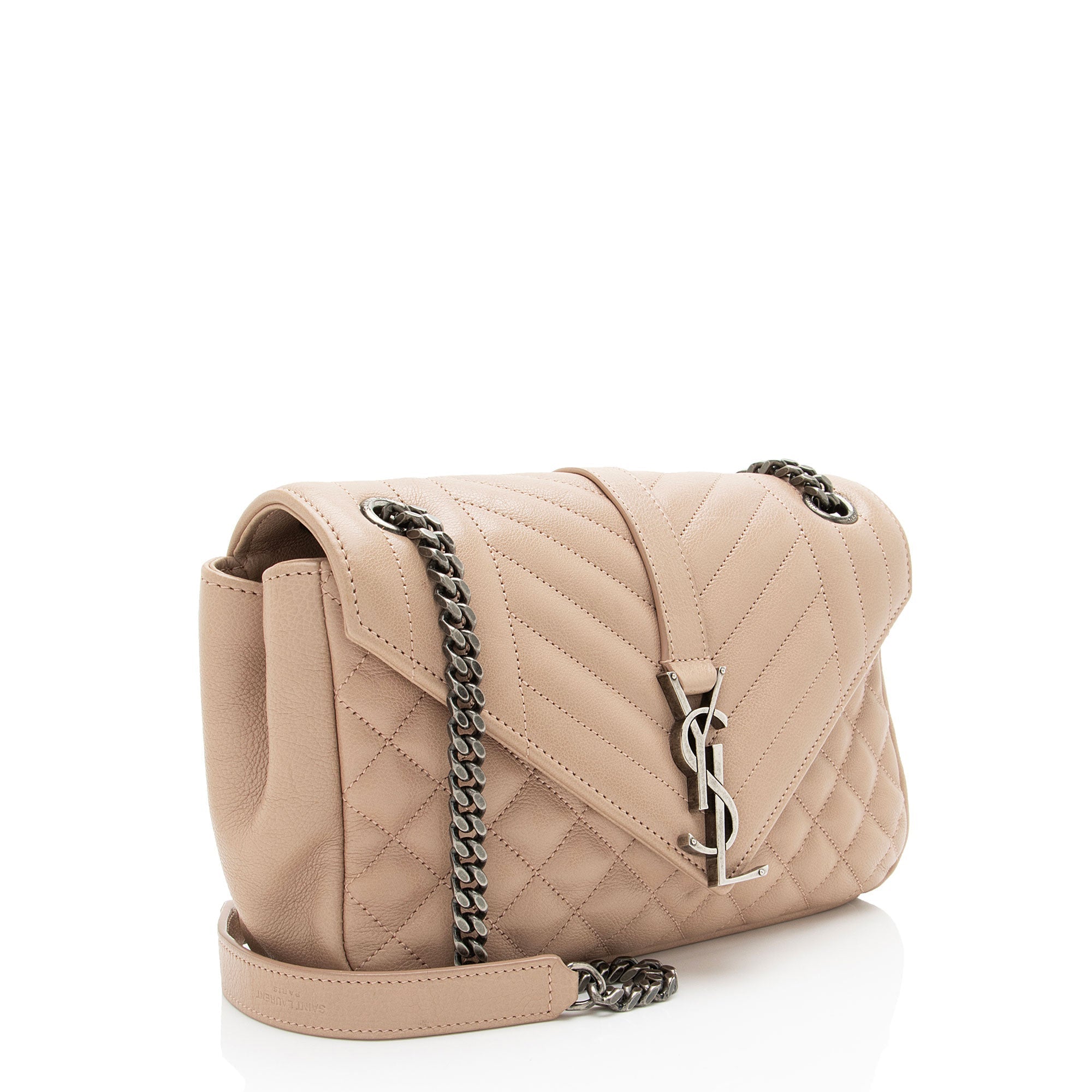 Saint Laurent Mixed Matelasse Calfskin Monogram Soft Medium Shoulder Bag