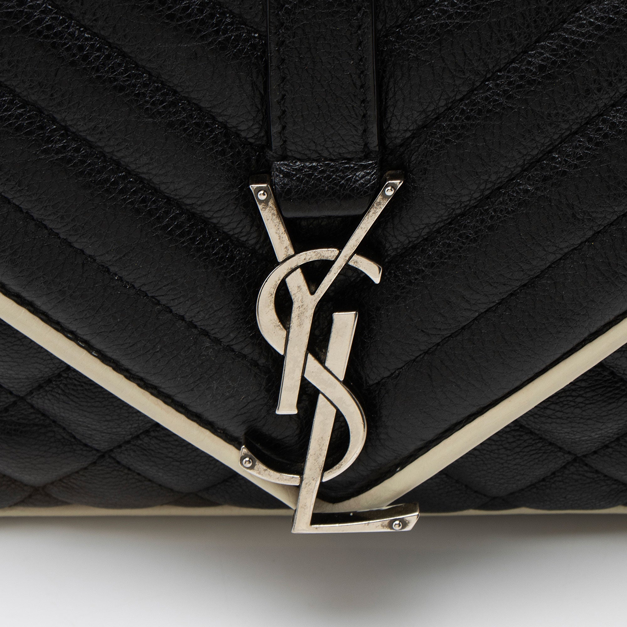 Saint Laurent Mixed Matelasse Calfskin Monogram Soft Medium Shoulder Bag