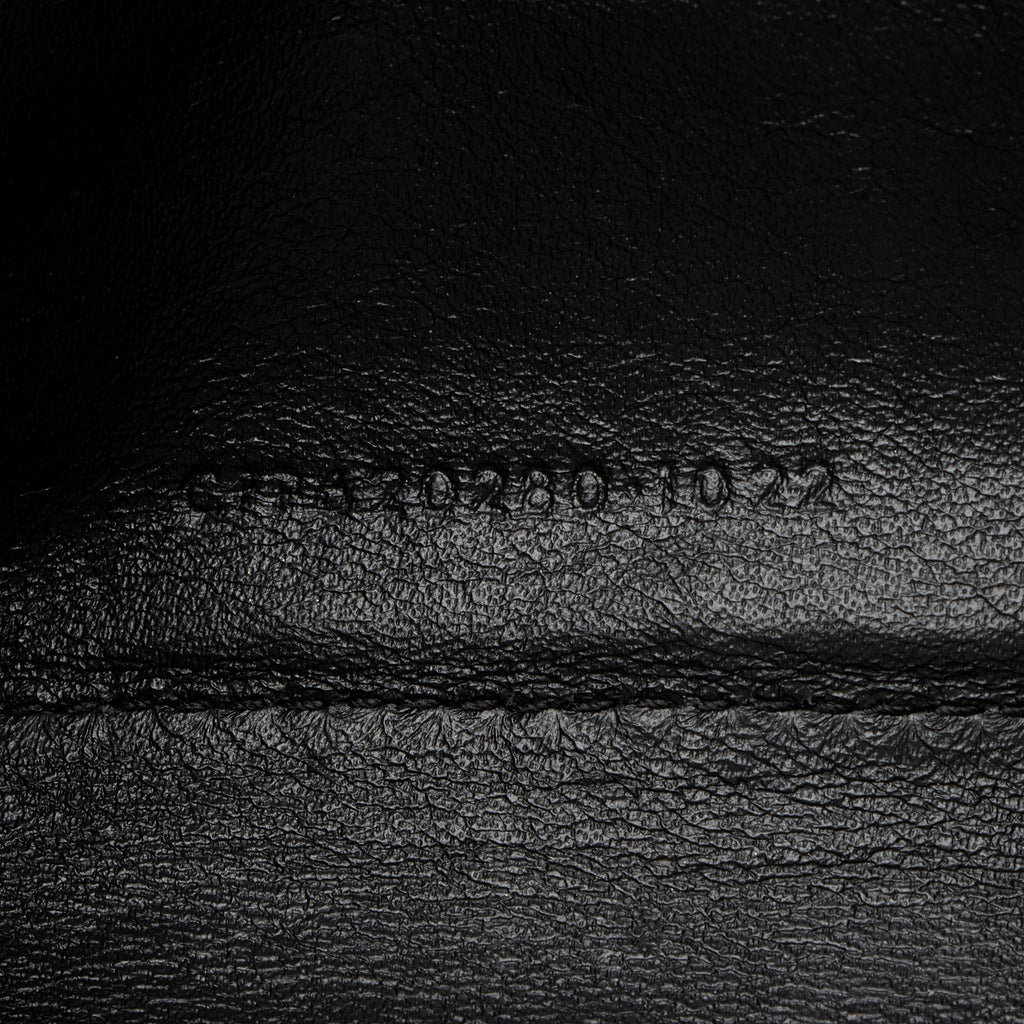 Saint Laurent Mixed Matelasse Grain de Poudre Monogram Chain Wallet
