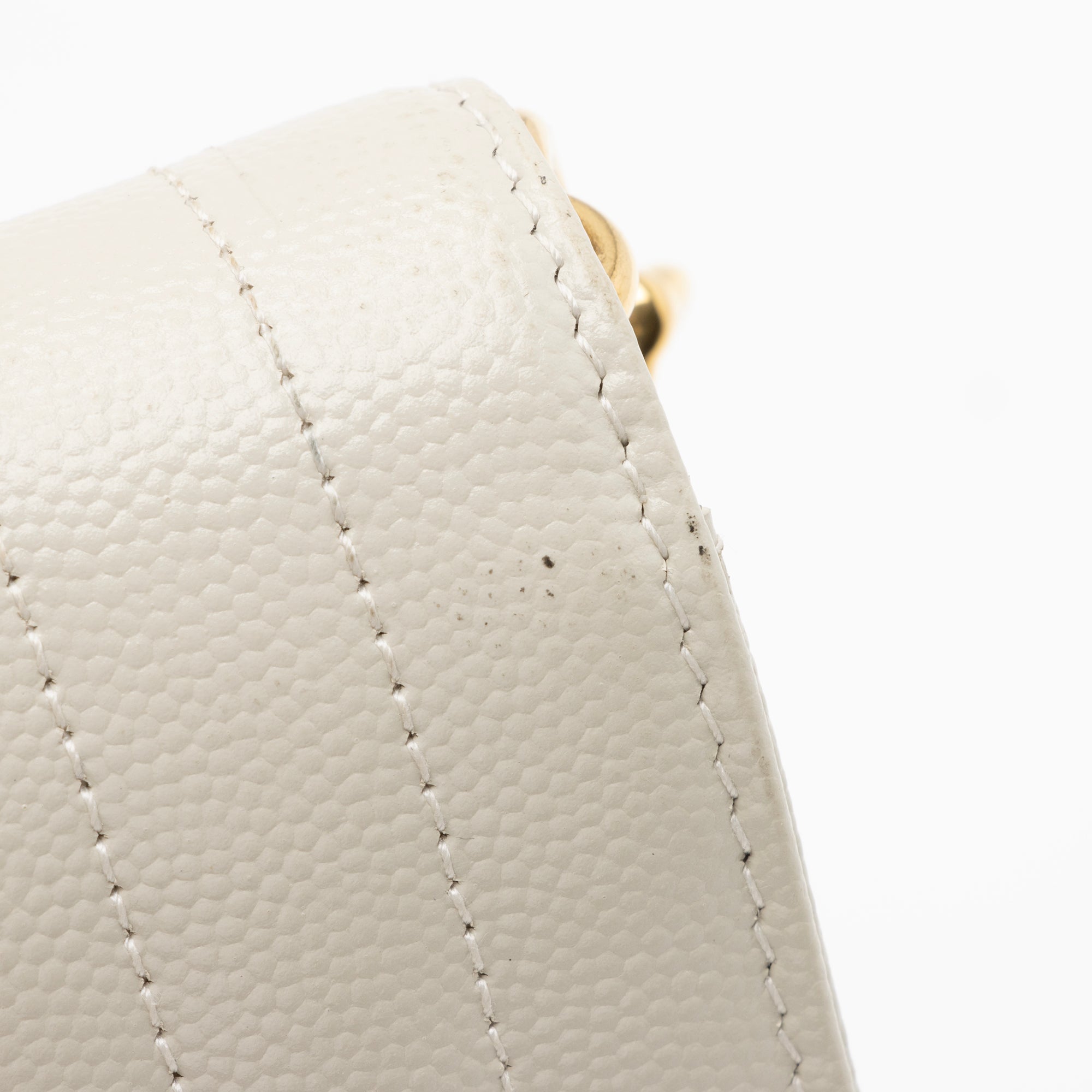 Saint Laurent Mixed Matelasse Grain de Poudre Monogram Envelope Pouch (SHF-23933)