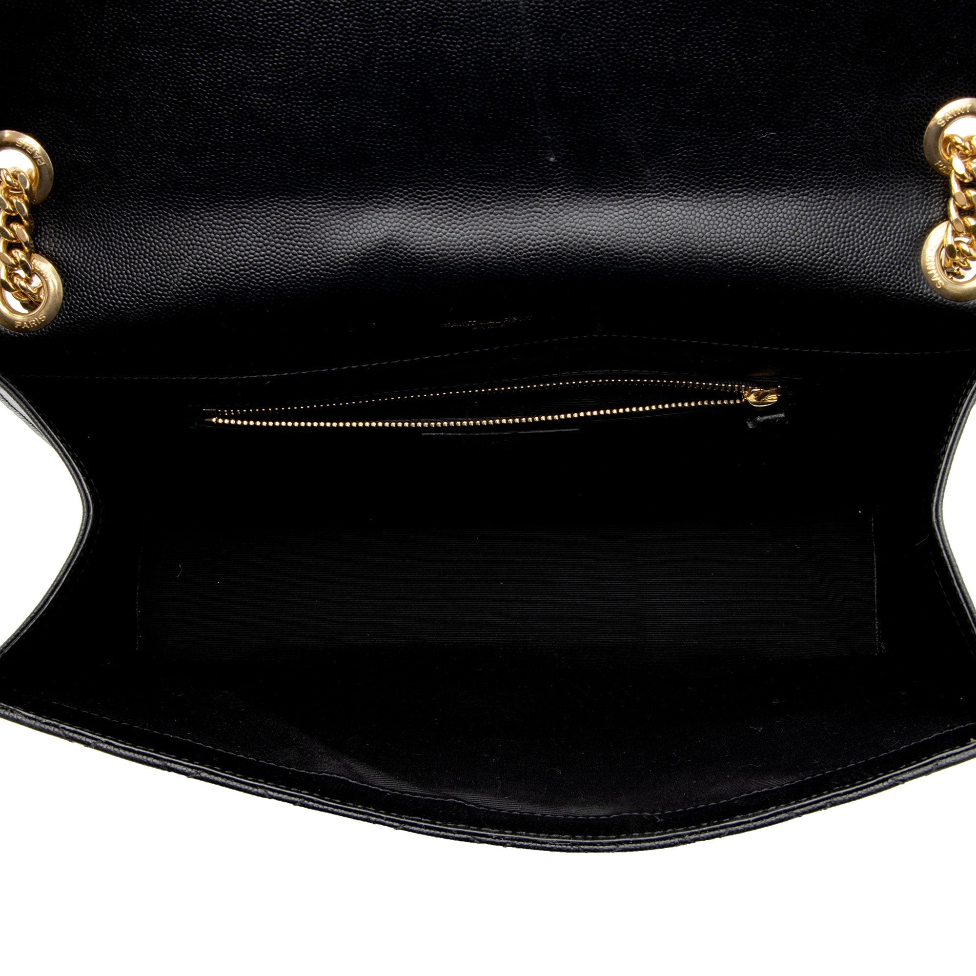 Saint Laurent Mixed Matelasse Grain de Poudre Monogram Large Envelope Bag (SHF-bhZZVe)