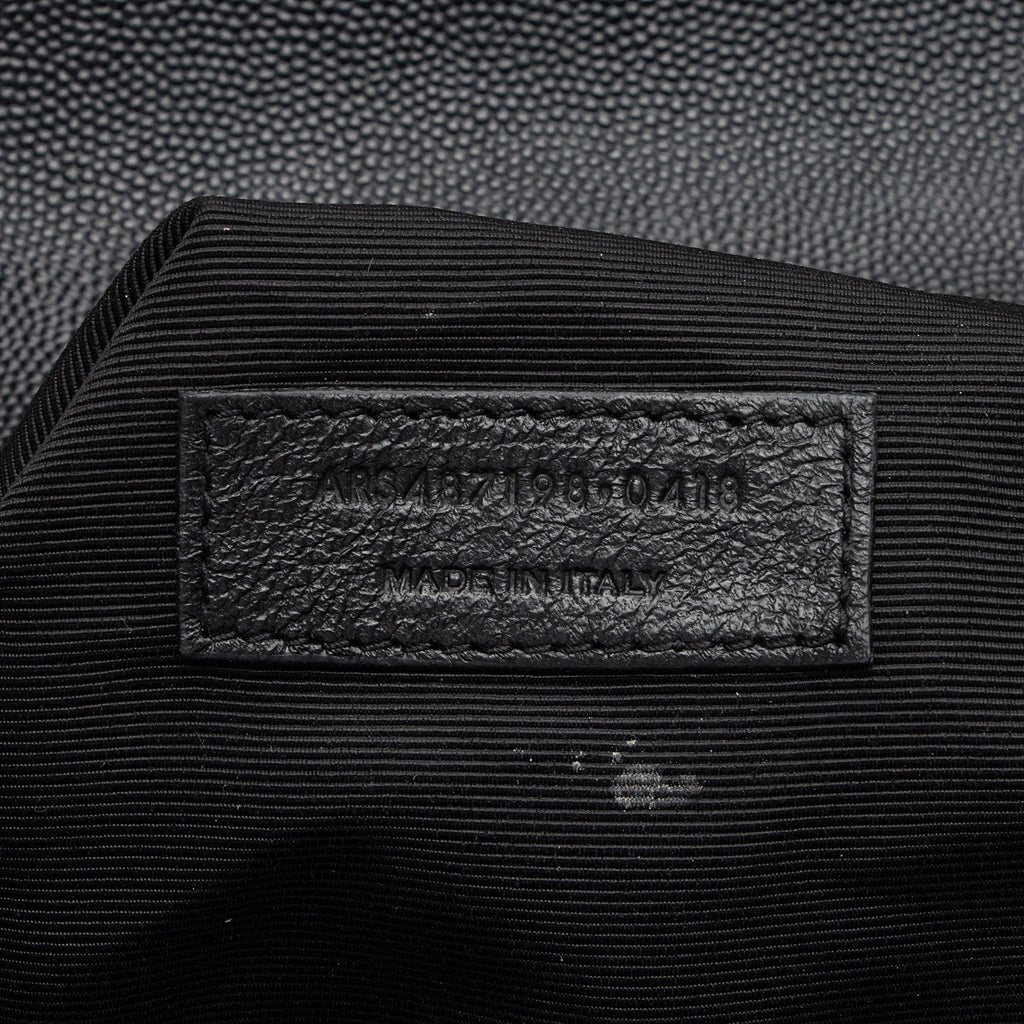 Saint Laurent Mixed Matelasse Grain de Poudre Monogram Large Envelope Bag (SHF-DiLXbz)