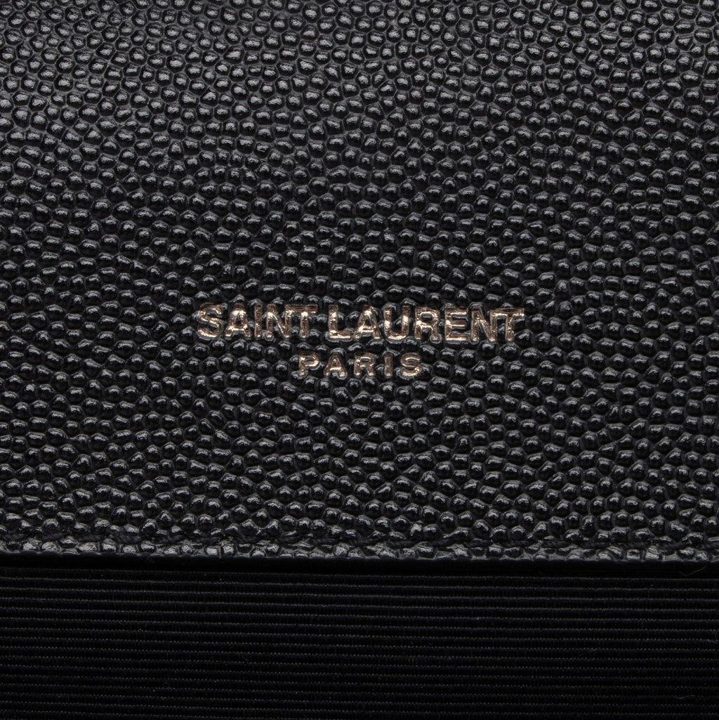 Saint Laurent Mixed Matelasse Grain de Poudre Monogram Large Envelope Bag (SHF-DiLXbz)