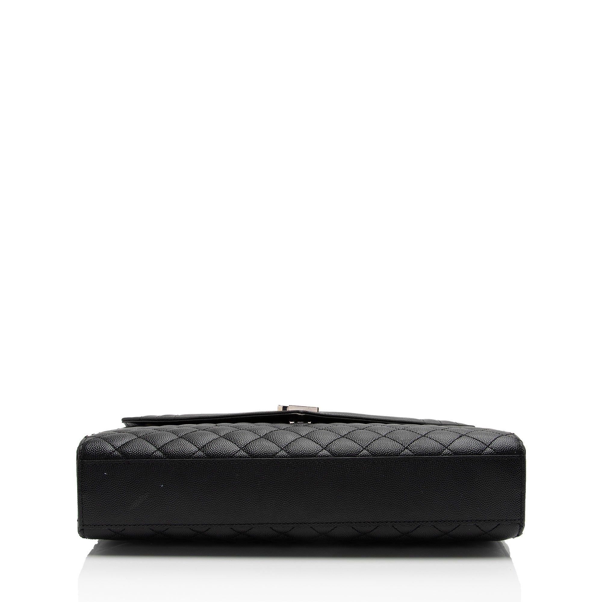 Saint Laurent Mixed Matelasse Grain de Poudre Monogram Large Envelope Bag (SHF-DrXuU1)