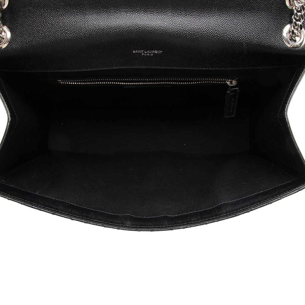 Saint Laurent Mixed Matelasse Grain de Poudre Monogram Large Envelope Bag (SHF-DrXuU1)