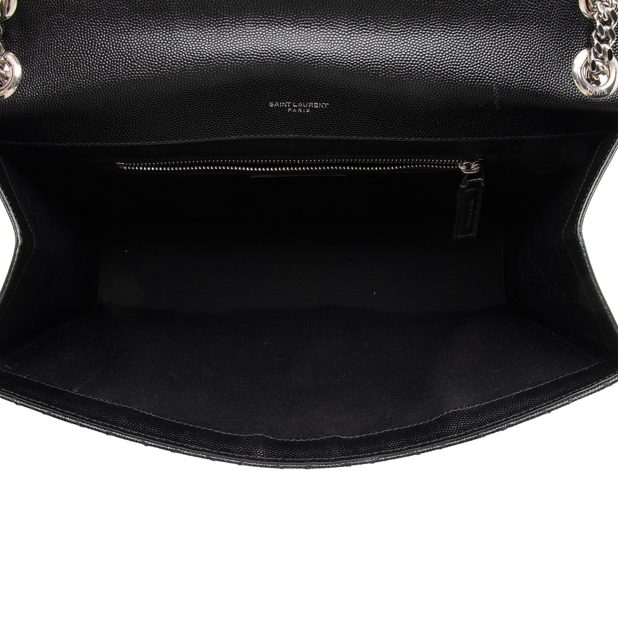 Saint Laurent Mixed Matelasse Grain de Poudre Monogram Large Envelope Bag (SHF-DrXuU1)