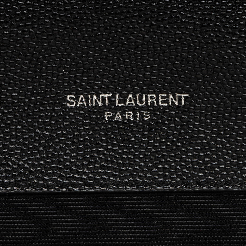 Saint Laurent Mixed Matelasse Grain de Poudre Monogram Large Envelope Bag (SHF-DrXuU1)