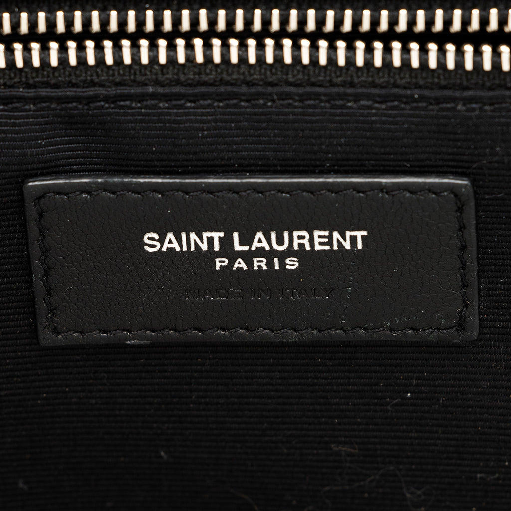 Saint Laurent Mixed Matelasse Grain de Poudre Monogram Large Envelope Bag (SHF-DrXuU1)