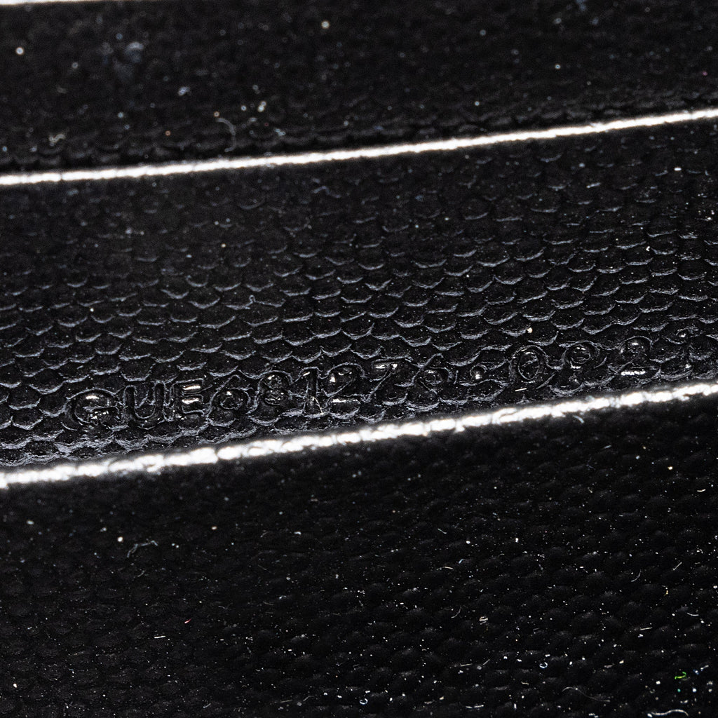 Saint Laurent Mixed Matelasse Grain de Poudre Monogram Large Envelope Wallet (SHF-22691)