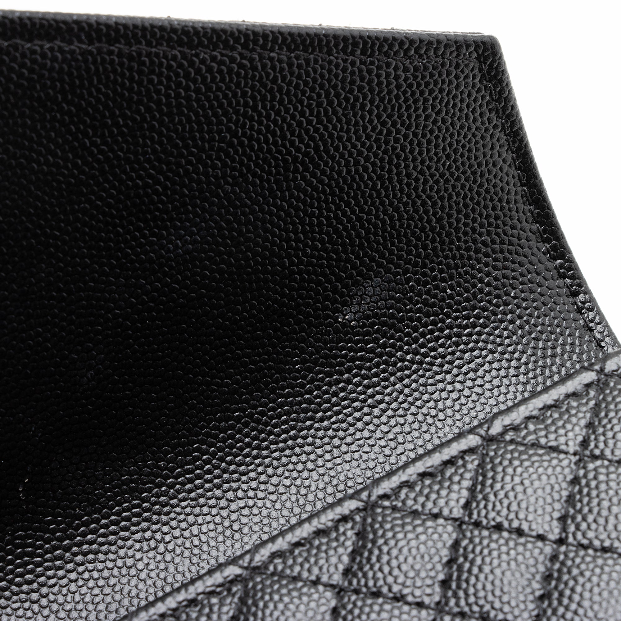 Saint Laurent Mixed Matelasse Grain de Poudre Monogram Large Envelope Wallet (SHF-22691)