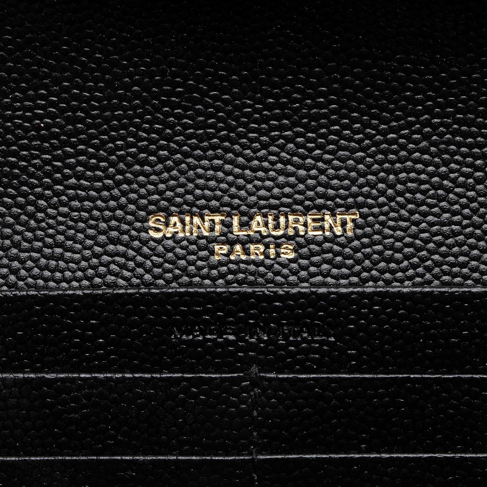 Saint Laurent Mixed Matelasse Grain de Poudre Monogram Large Envelope Wallet (SHF-22691)