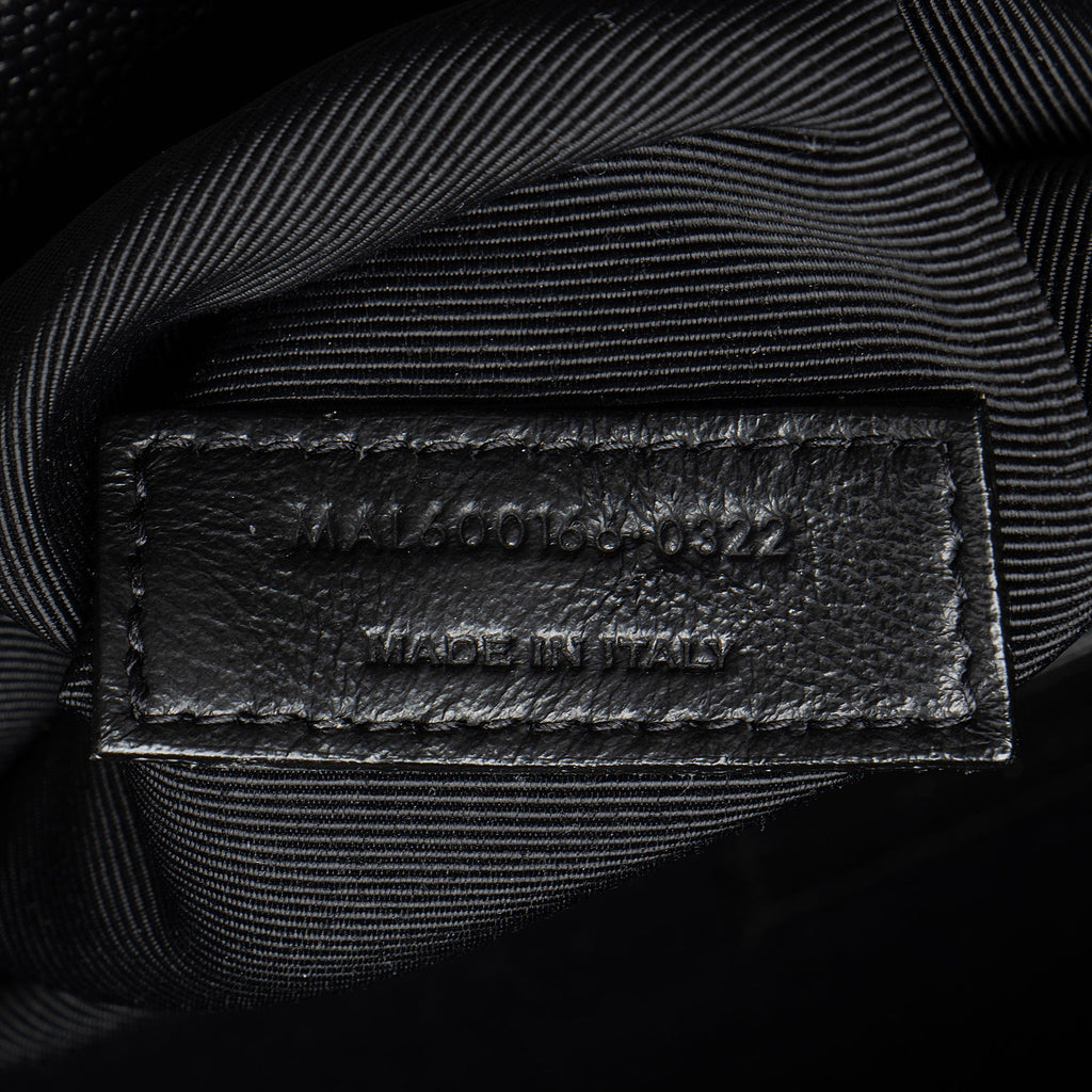 Saint Laurent Mixed Matelasse Grain de Poudre Monogram Large Shoulder Bag