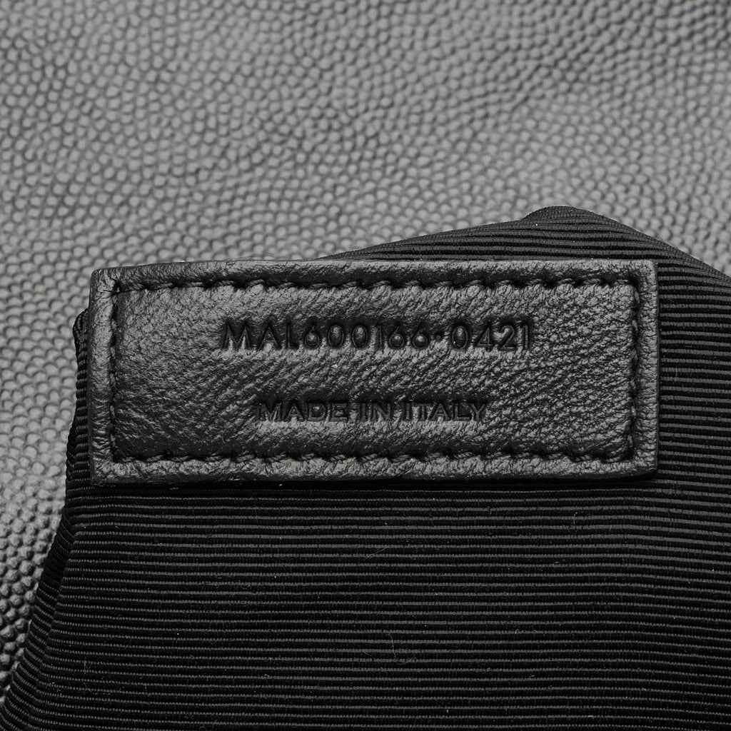 Saint Laurent Mixed Matelasse Grain de Poudre Monogram Large Shoulder Bag