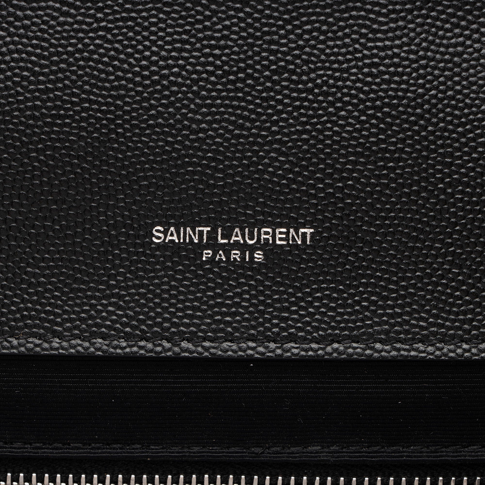Saint Laurent Mixed Matelasse Grain de Poudre Monogram Large Shoulder Bag