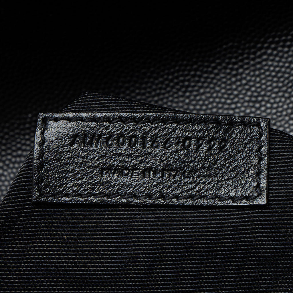 Saint Laurent Mixed Matelasse Grain de Poudre Monogram Large Shoulder Bag
