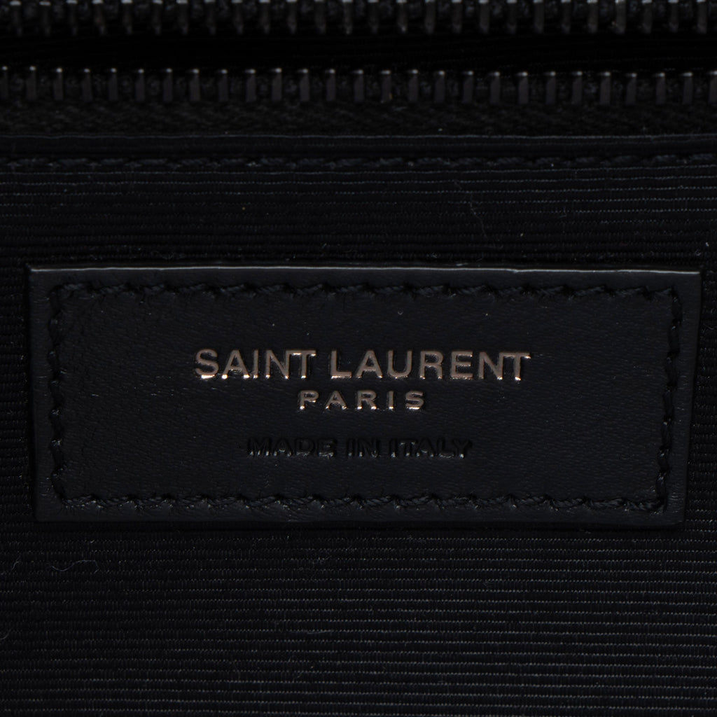 Saint Laurent Mixed Matelasse Grain de Poudre Monogram Large Shoulder Bag