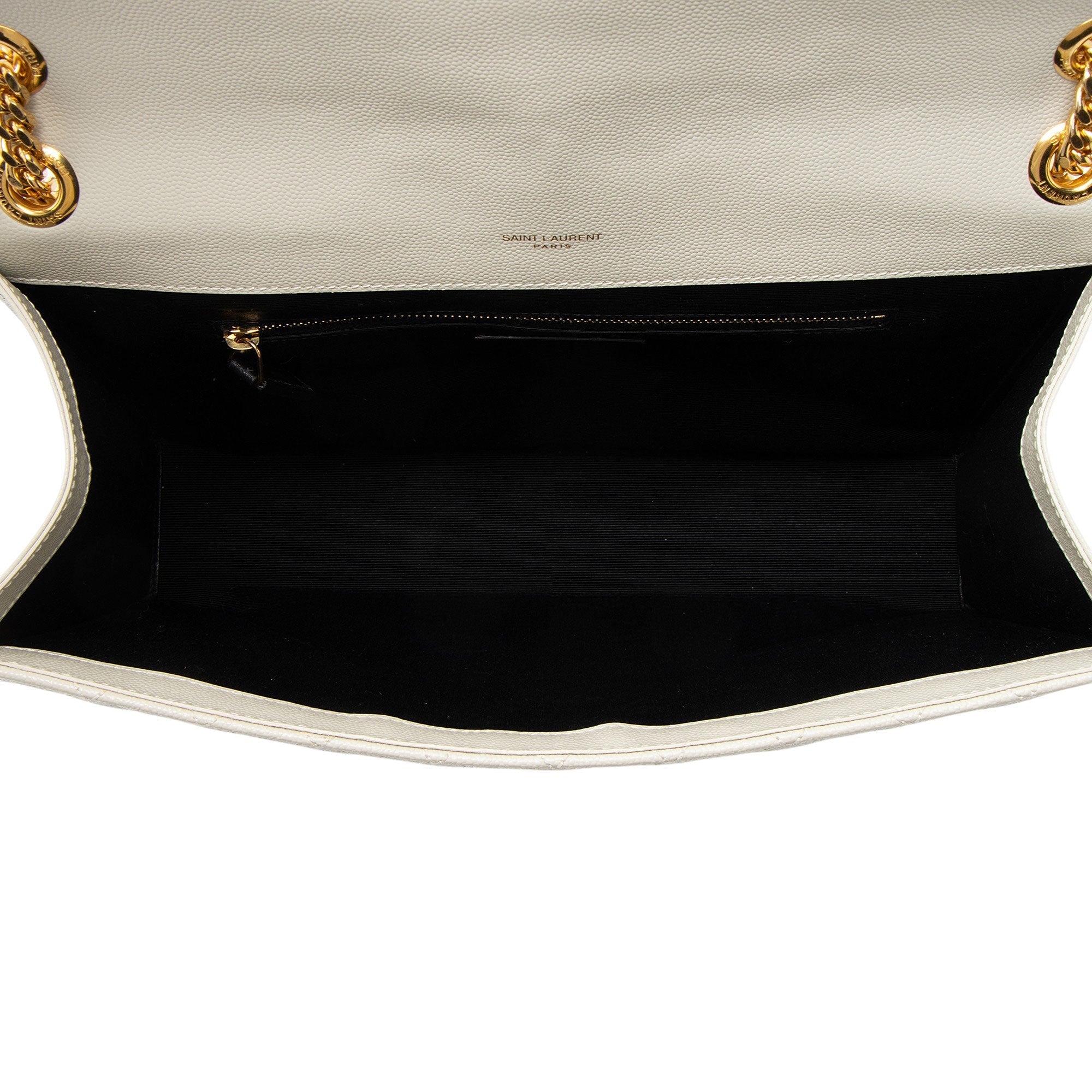 Saint Laurent Mixed Matelasse Grain de Poudre Monogram Large Shoulder Bag