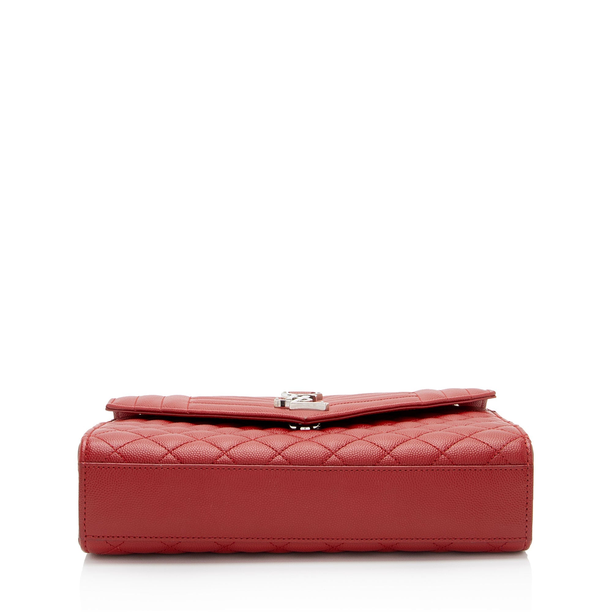 Saint Laurent Mixed Matelasse Grain de Poudre Monogram Medium Shoulder Bag (SHF-2Ox16z)