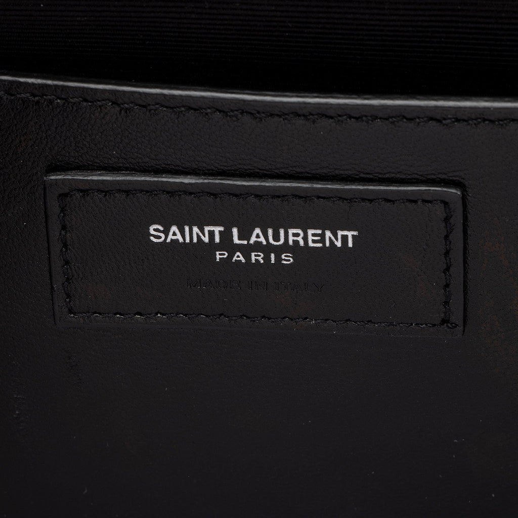 Saint Laurent Mixed Matelasse Grain de Poudre Monogram Medium Shoulder Bag (SHF-2Ox16z)
