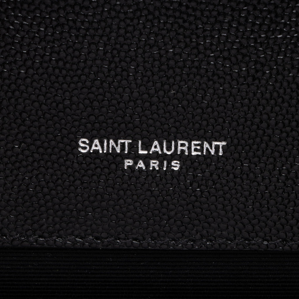 Saint Laurent Mixed Matelasse Grain de Poudre Monogram Medium Shoulder Bag (SHF-RgW8Jm)