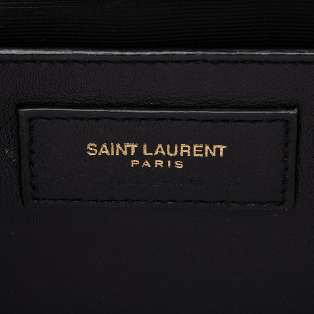 Saint Laurent Mixed Matelasse Grain de Poudre Monogram Medium Shoulder Bag (SHF-zIEuMS)