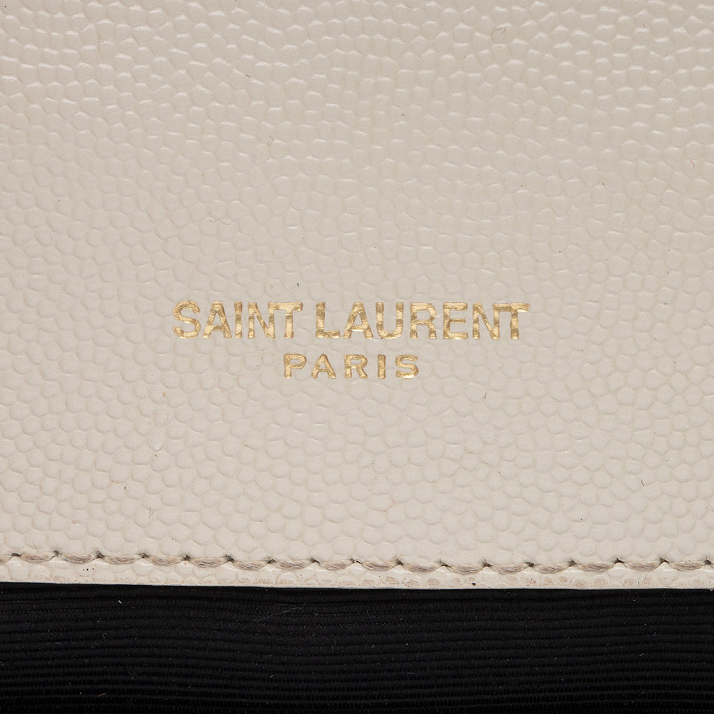 Saint Laurent Mixed Matelasse Grain de Poudre Monogram Medium Shoulder Bag (SHF-zIEuMS)