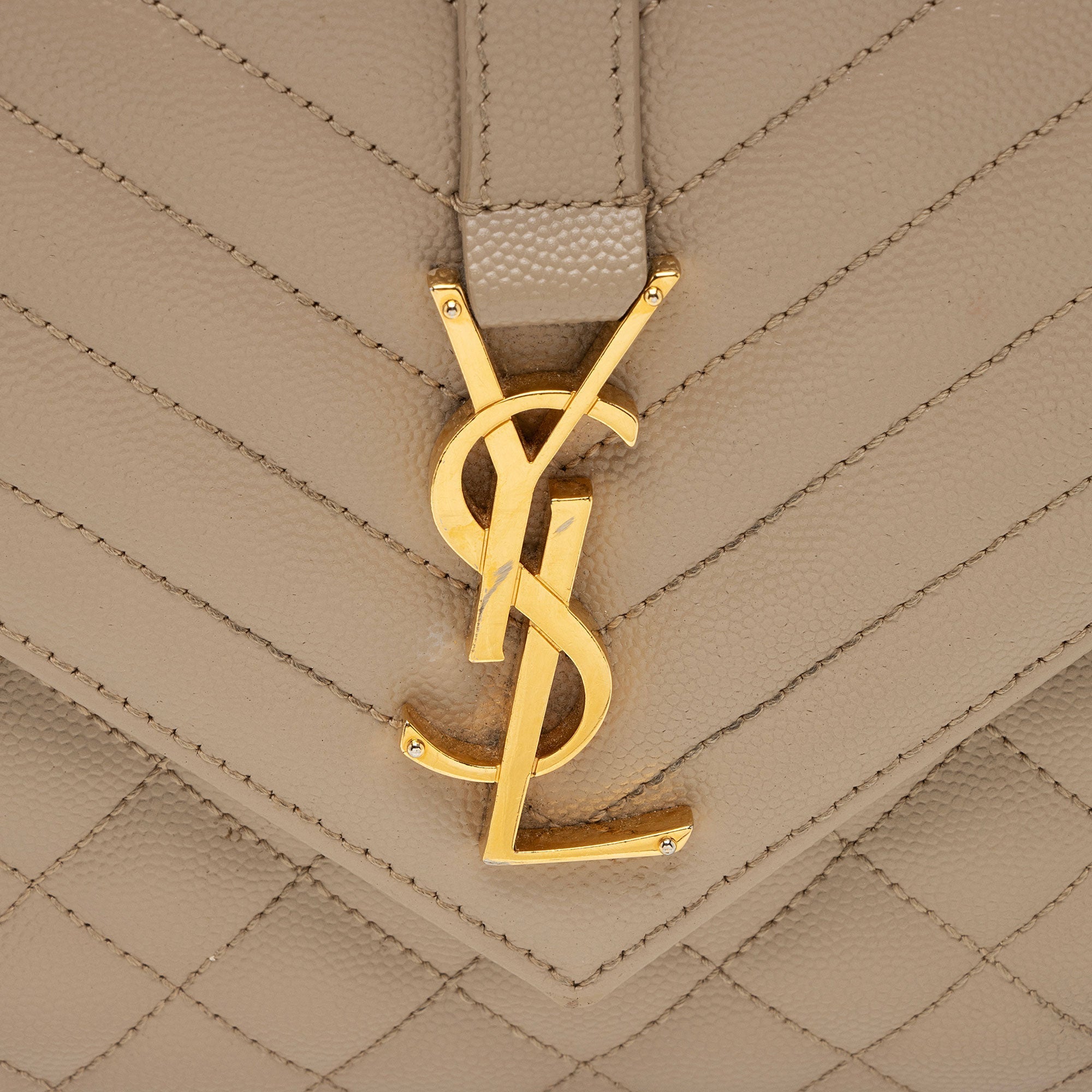 Saint Laurent Mixed Matelasse Grain de Poudre Monogram Medium Shoulder Bag (SHF-G2A0mE)