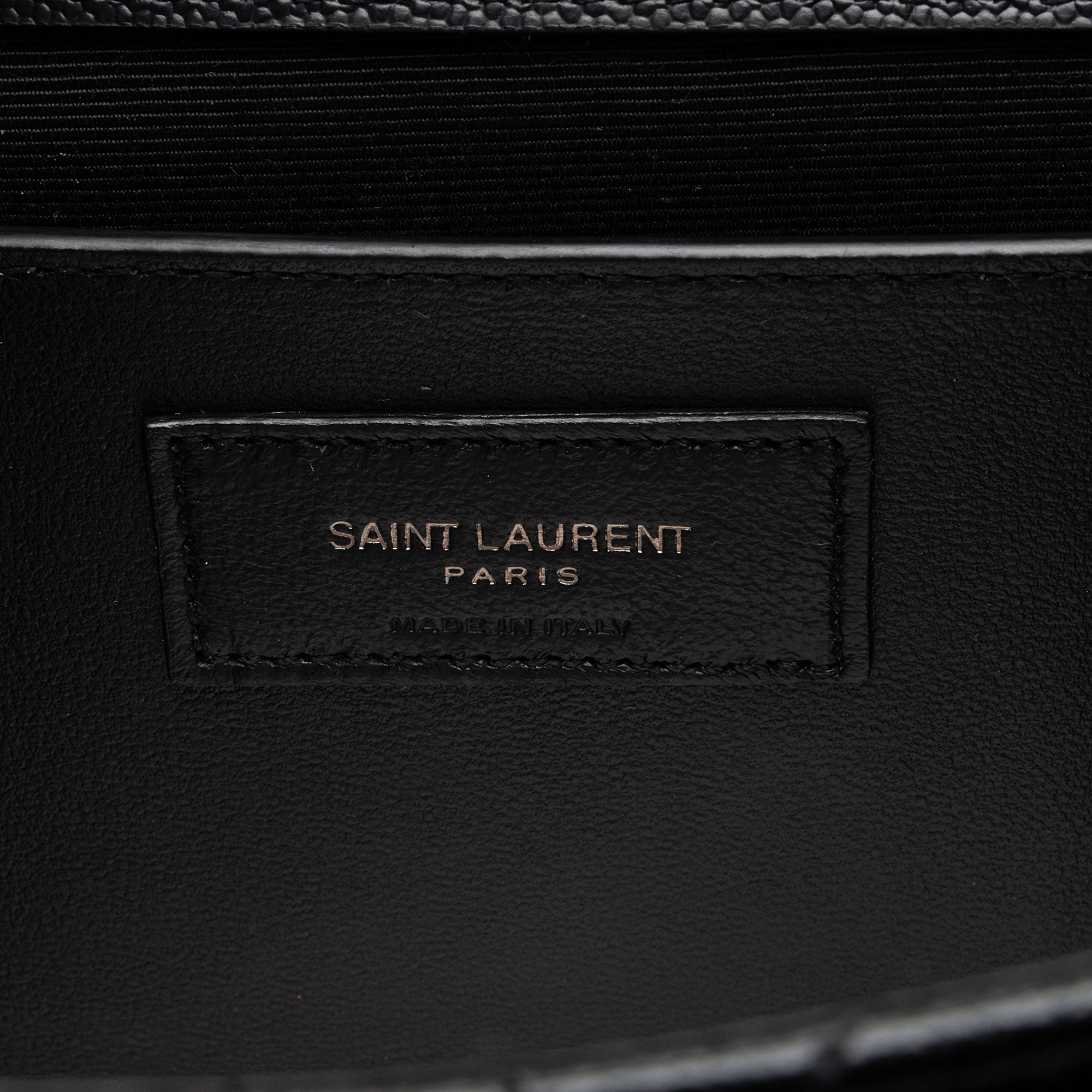 Saint Laurent Mixed Matelasse Grain de Poudre Monogram Medium Shoulder Bag (SHF-bY2Urd)