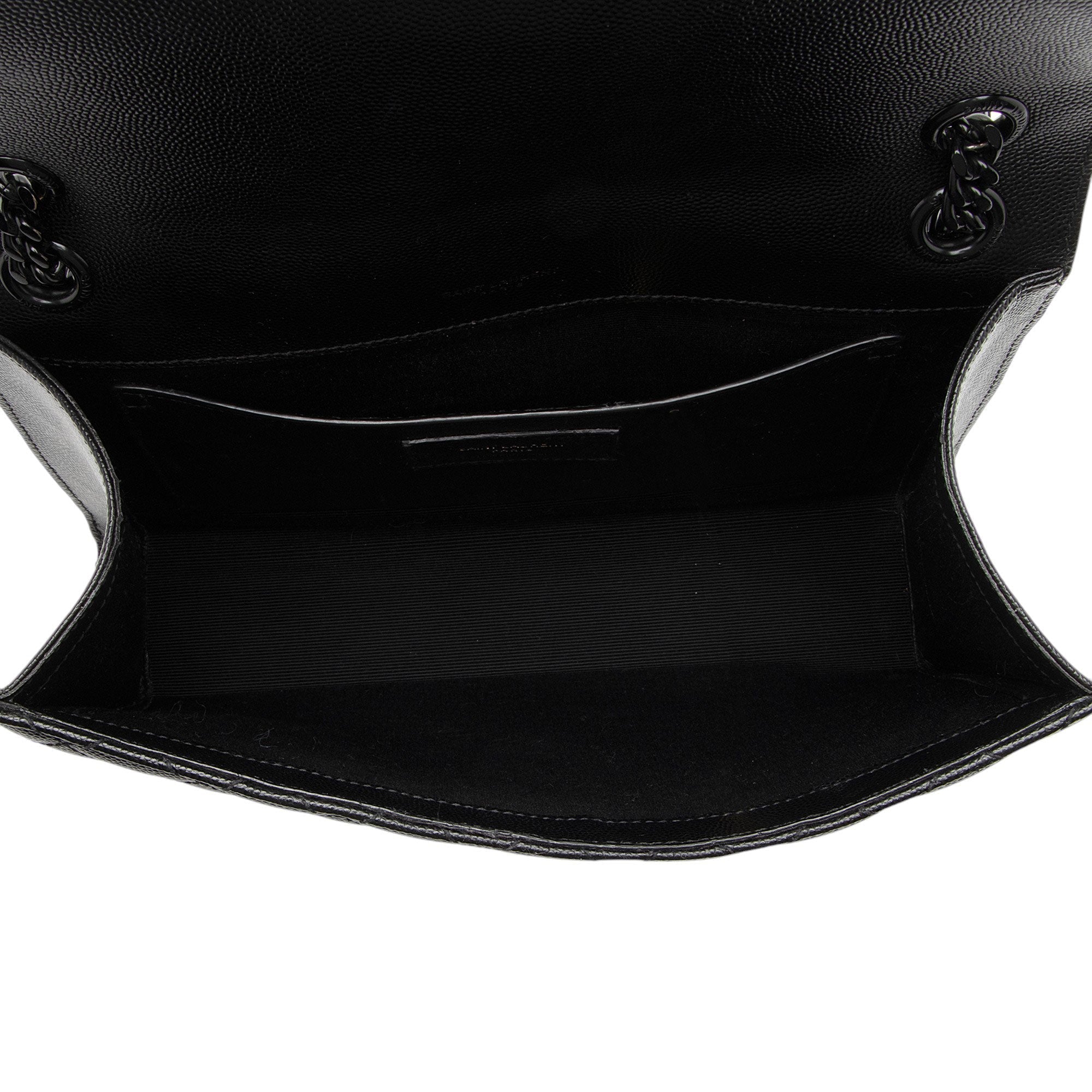 Saint Laurent Mixed Matelasse Grain de Poudre Monogram Medium Shoulder Bag (SHF-QJv0fL)