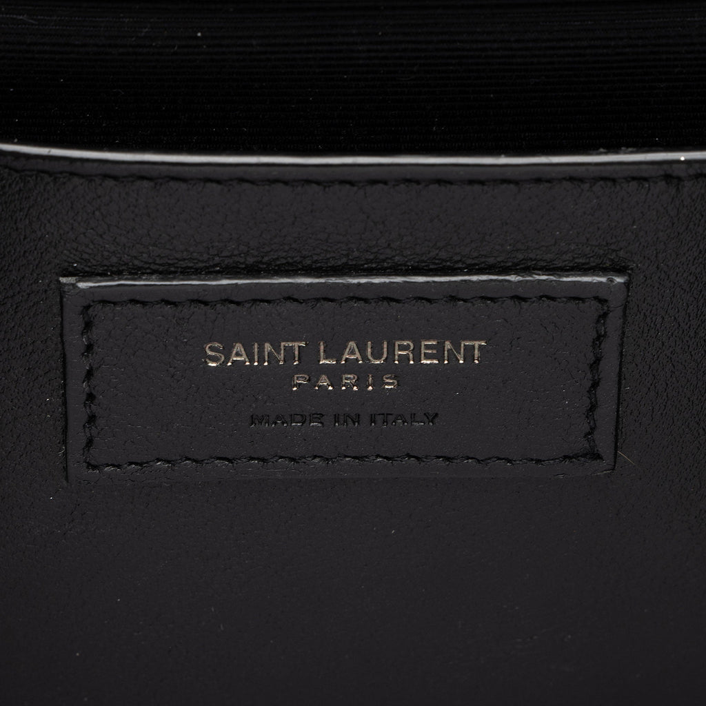 Saint Laurent Mixed Matelasse Grain de Poudre Monogram Medium Shoulder Bag (SHF-QJv0fL)