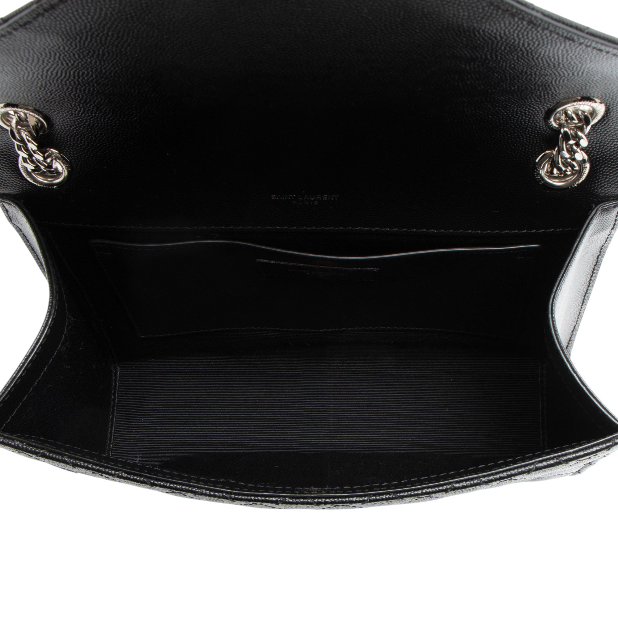Saint Laurent Mixed Matelasse Grain de Poudre Monogram Medium Shoulder Bag
