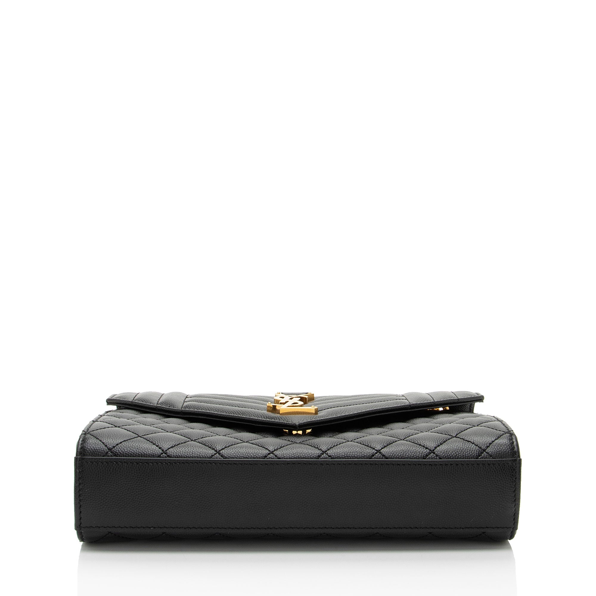 Saint Laurent Mixed Matelasse Grain de Poudre Monogram Medium Shoulder Bag