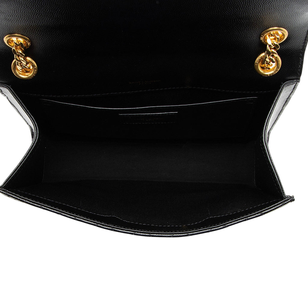 Saint Laurent Mixed Matelasse Grain de Poudre Monogram Medium Shoulder Bag