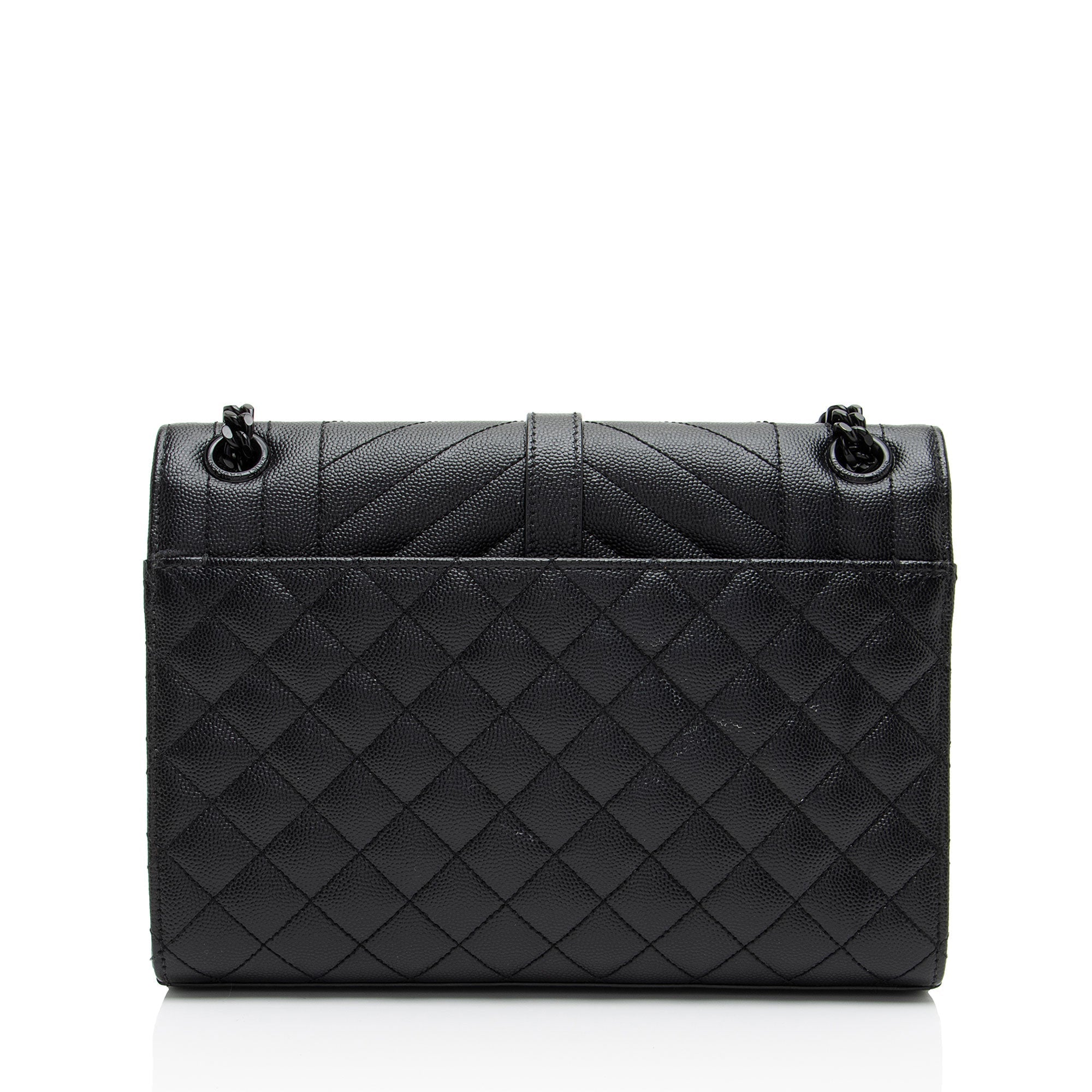 Saint Laurent Mixed Matelasse Grain de Poudre Monogram Medium Shoulder Bag