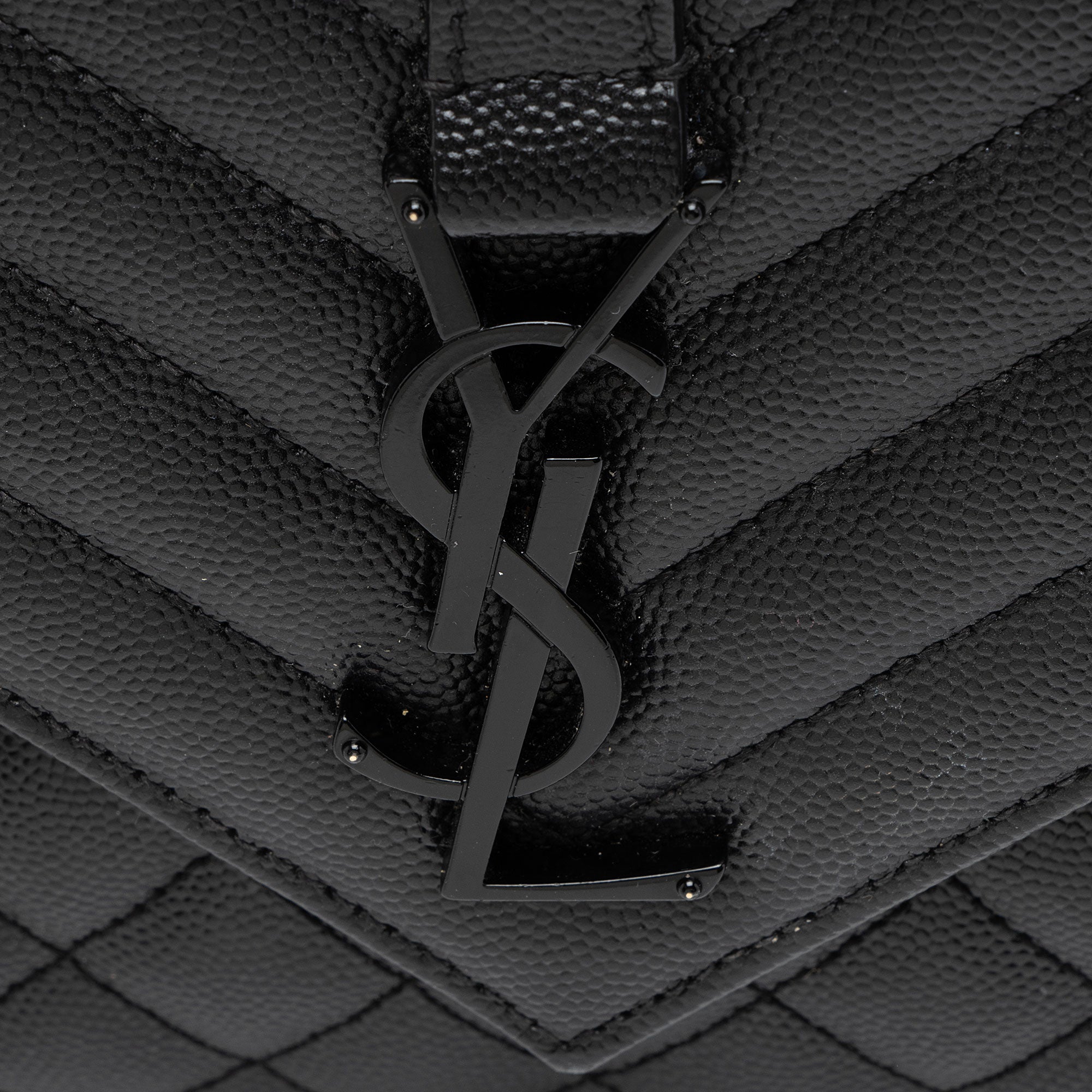 Saint Laurent Mixed Matelasse Grain de Poudre Monogram Medium Shoulder Bag