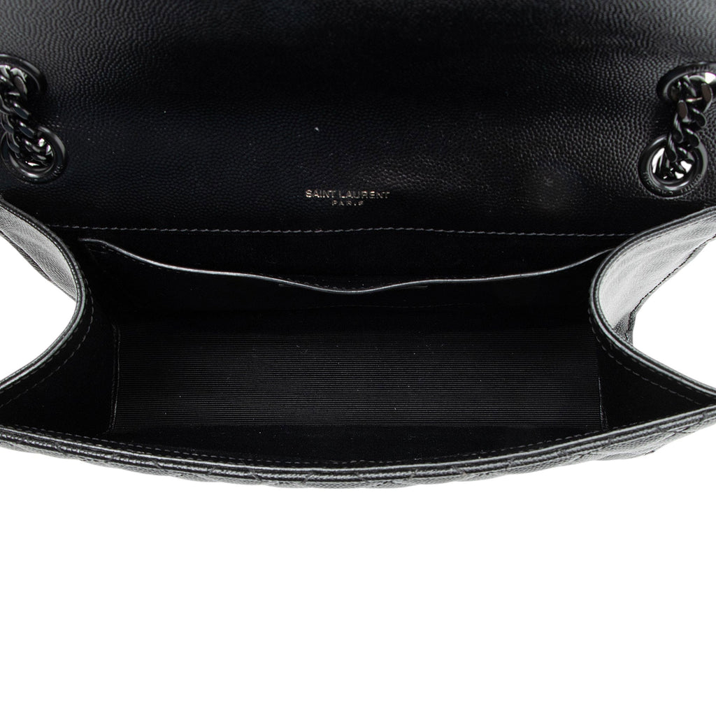 Saint Laurent Mixed Matelasse Grain de Poudre Monogram Medium Shoulder Bag