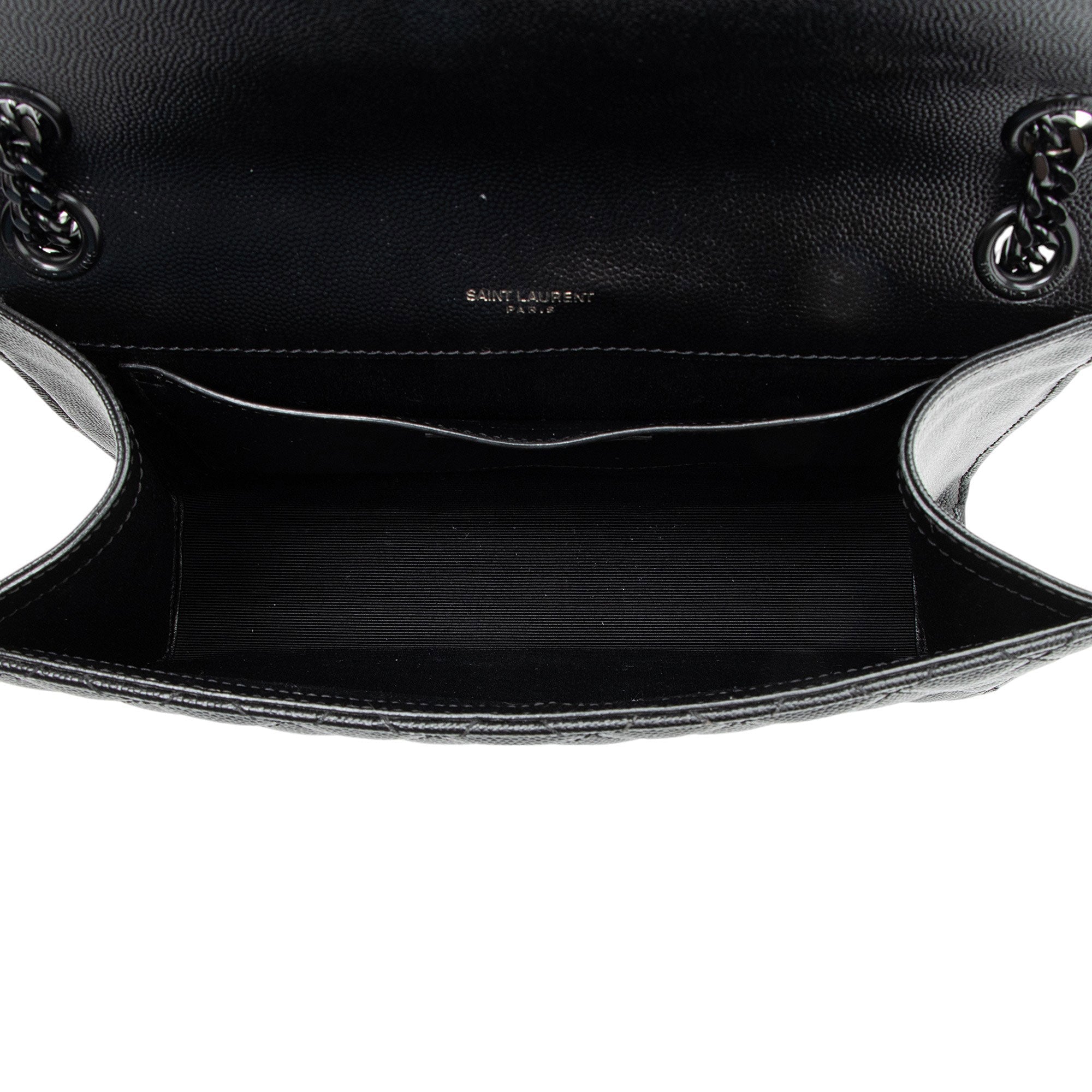 Saint Laurent Mixed Matelasse Grain de Poudre Monogram Medium Shoulder Bag