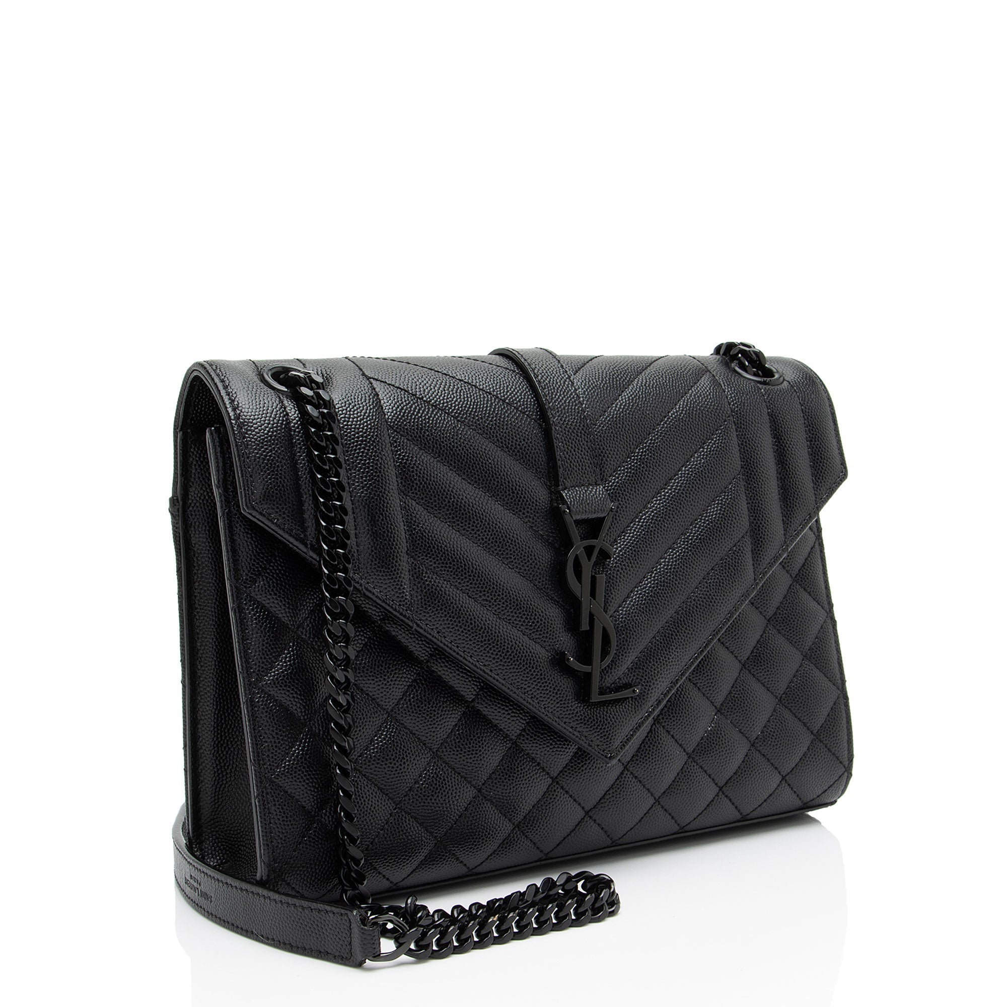 Saint Laurent Mixed Matelasse Grain de Poudre Monogram Medium Shoulder Bag