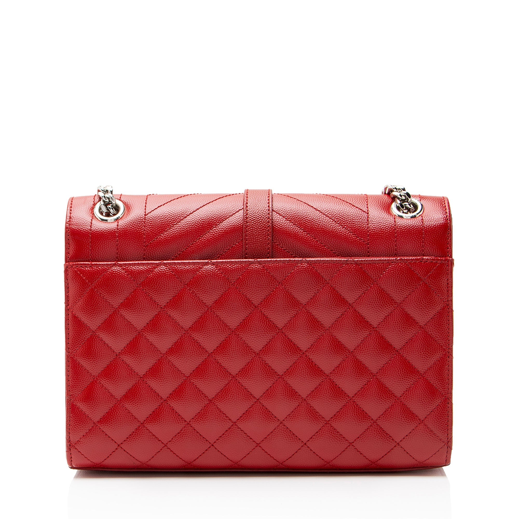 Saint Laurent Mixed Matelasse Grain de Poudre Monogram Medium Shoulder Bag