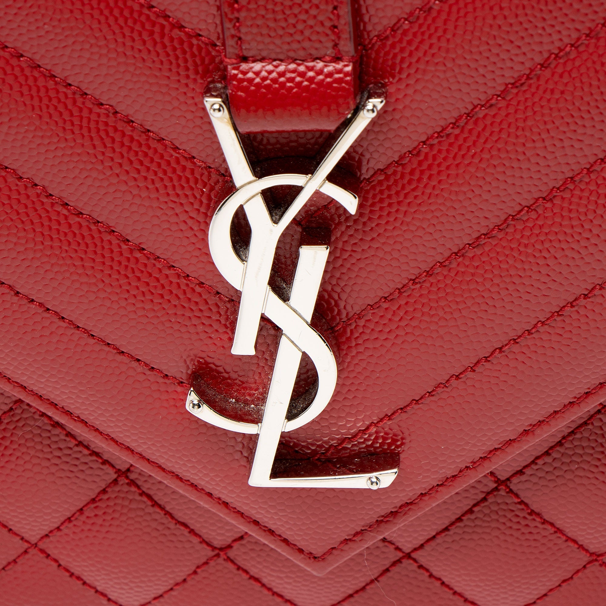 Saint Laurent Mixed Matelasse Grain de Poudre Monogram Medium Shoulder Bag