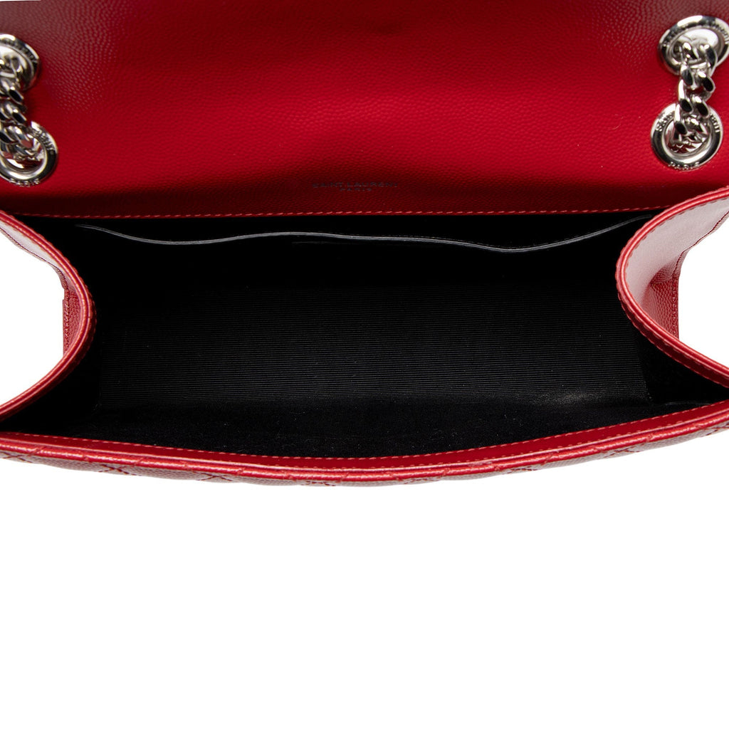 Saint Laurent Mixed Matelasse Grain de Poudre Monogram Medium Shoulder Bag